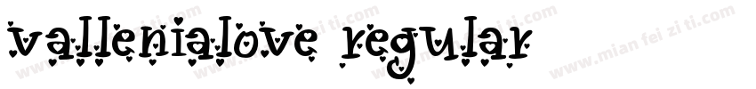 vallenialove regular字体转换